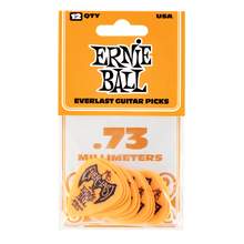 Load image into Gallery viewer, Ernie Ball Everlast Picks 12-Pack Orange .73mm
