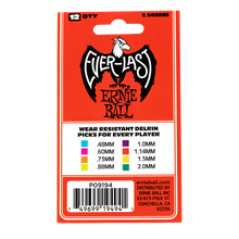 Load image into Gallery viewer, Ernie Ball Everlast Picks 12-Pack Red 1.14mm
