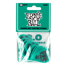 Load image into Gallery viewer, Ernie Ball Everlast Picks 12-Pack Teal 2.0mm
