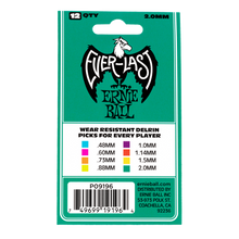 Load image into Gallery viewer, Ernie Ball Everlast Picks 12-Pack Teal 2.0mm
