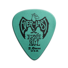 Load image into Gallery viewer, Ernie Ball Everlast Picks 12-Pack Teal 2.0mm
