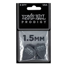 Load image into Gallery viewer, Ernie Ball Prodigy Picks 6-Pack 1.5mm - Black
