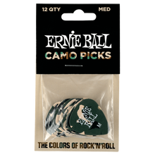 Load image into Gallery viewer, Ernie Ball Medium Camouflage Pick x 12
