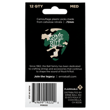 Load image into Gallery viewer, Ernie Ball Medium Camouflage Pick x 12
