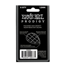 Load image into Gallery viewer, Ernie Ball Prodigy Picks 6-Pack 1.5mm Black Teardrop
