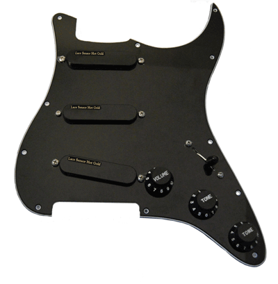 Lace Sensor Hot Gold Triple loaded pickguard