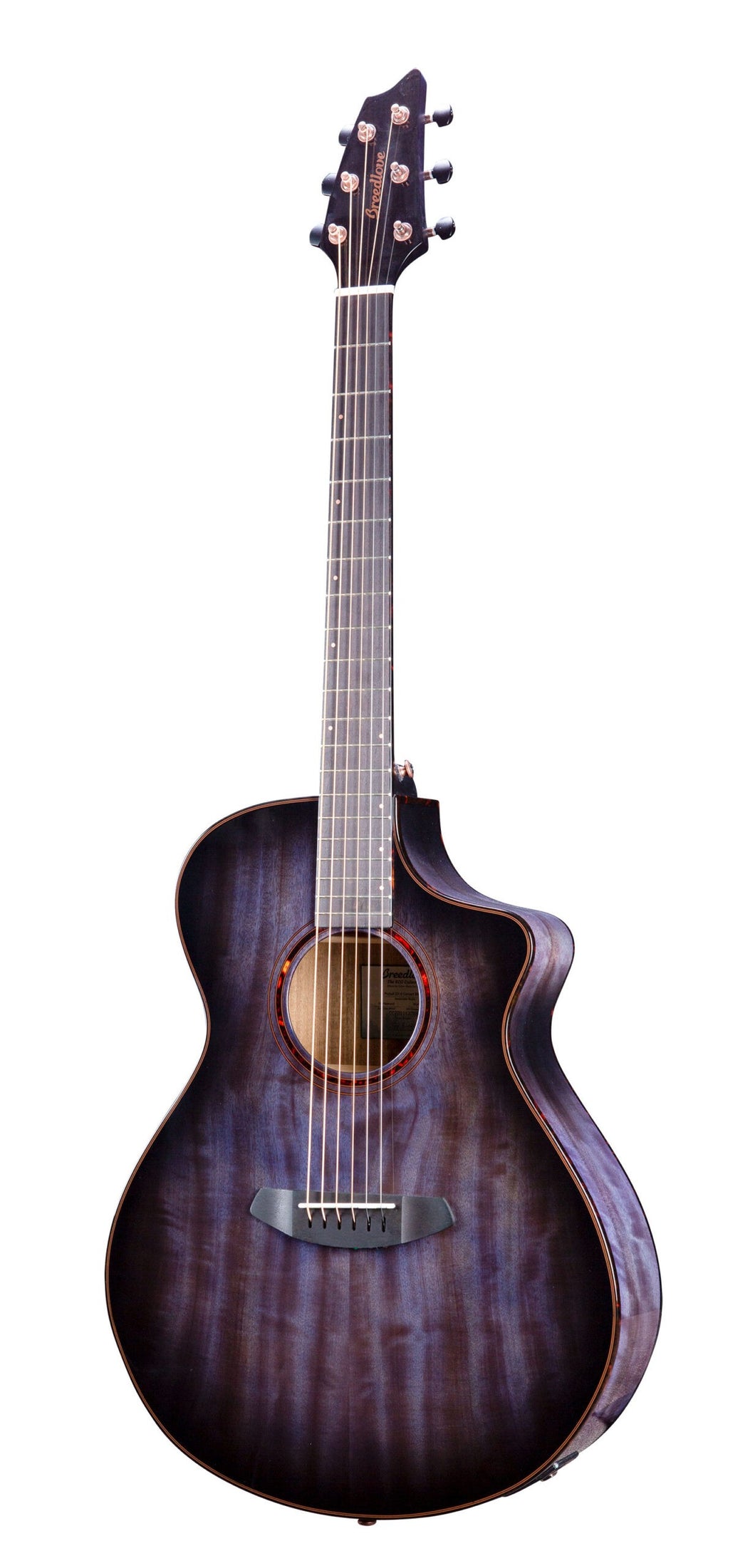 Breedlove ECO Pursuit Exotic S Concert Blackberry CE - Myrtlewood/Myrtlewood