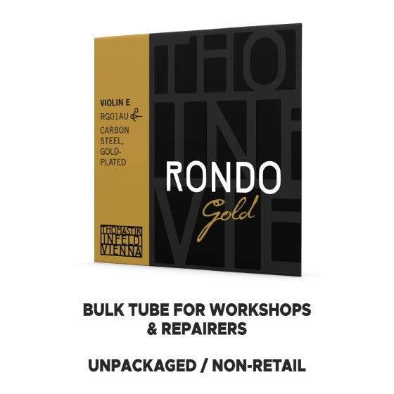 Thomastik-Infeld Rondo Gold Violin String E. Carbon Steel, Gold Plated 4/4 - Bulk X 12