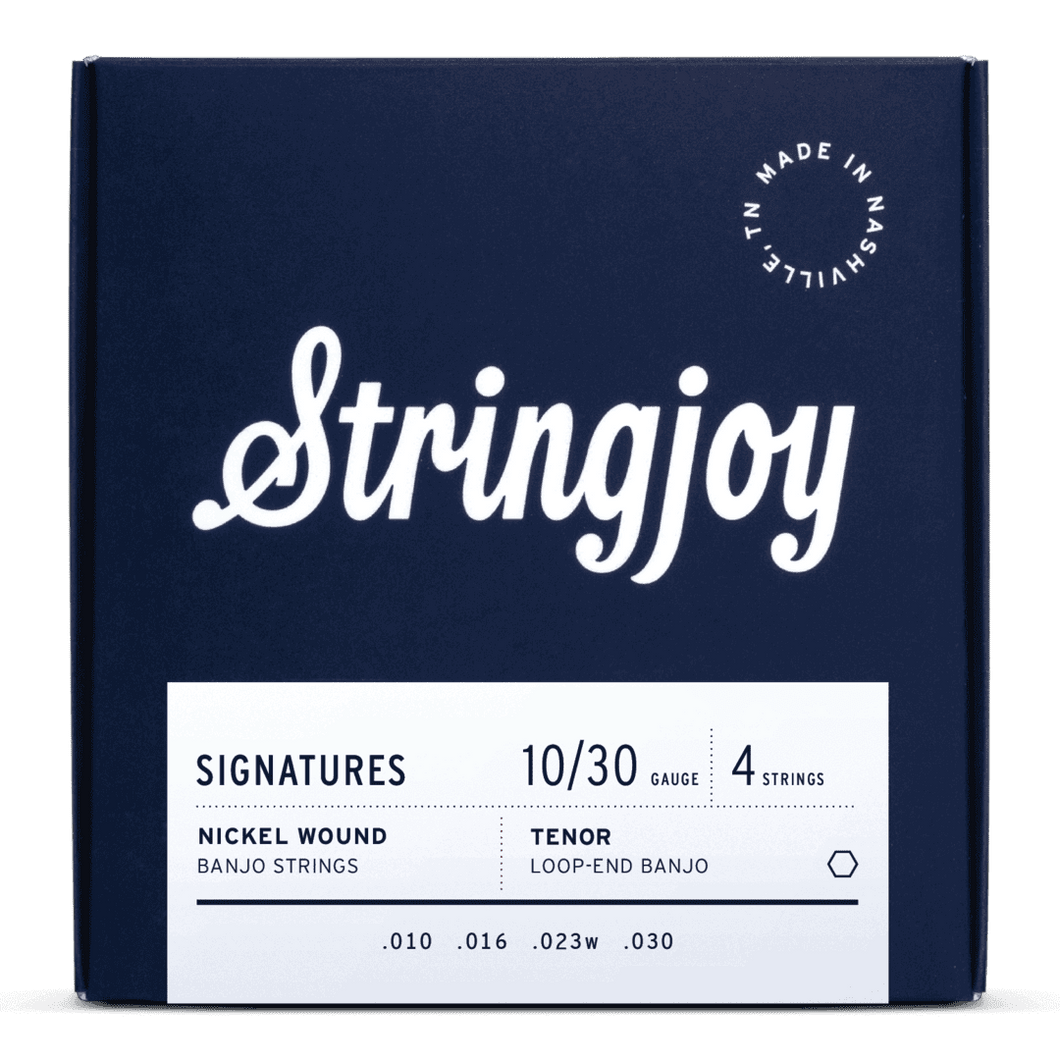 Stringjoy Signatures | Tenor Banjo (10-30) Nickel Wound 4-String Banjo Strings