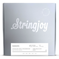 Stringjoy Rangers | Light Gauge (45-130) 5 String Long Scale Stainless Steel Bass Guitar Strings