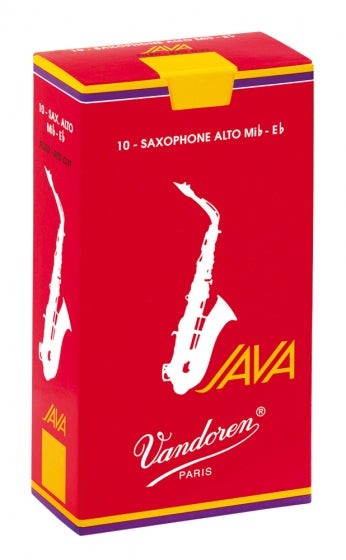 Vandoren Alto Sax Reeds 3 Java Red (10 Box)