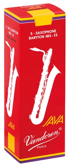 Vandoren Baritone Sax Reeds 4 Java Red (5 Box)