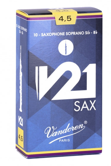 Vandoren Soprano Sax Reeds 4.5 V21 (10 Box)