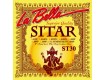 La Bella ST30 Sitar Plain Steel & Plain Golden Alloy with Loop-Ends