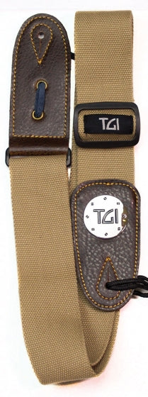 Tgi Guitar Strap Woven Khaki