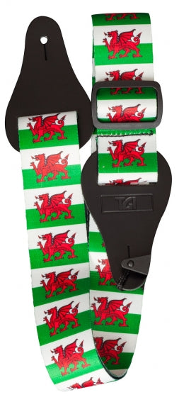 Tgi Guitar Strap Welsh Dragon.