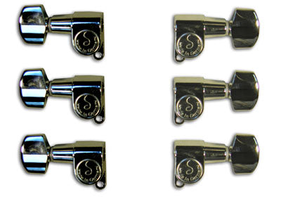 Rickenbacker Part 00525 - M6 Mini Machine Head Set Chrome