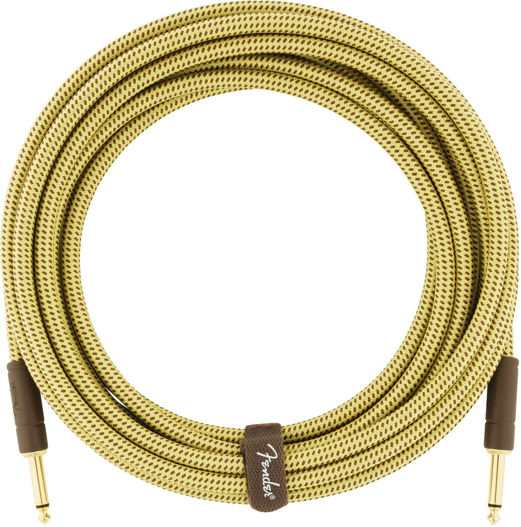 Fender Deluxe 10' Straight/Straight Instrument Cable Tweed