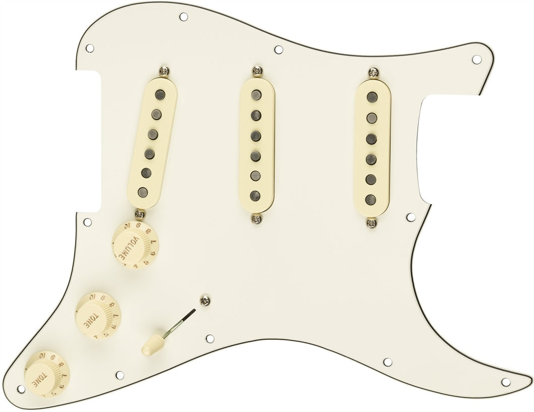 Fender Pre-Wired Pickguard Stratocaster SSS Custom Shop '69 White/Black