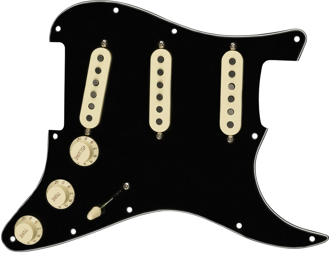 Fender Pre-Wired Pickguard Stratocaster SSS Tex Mex Black/White/Black