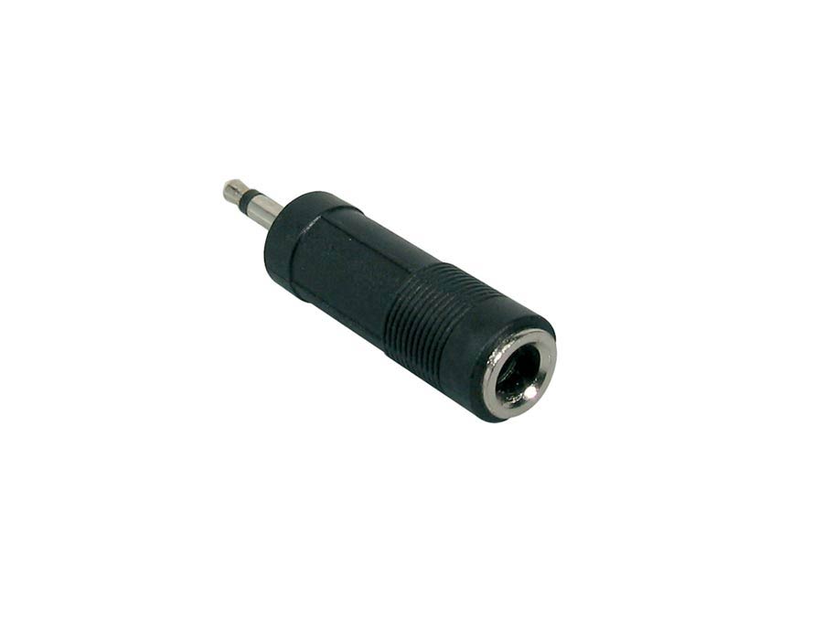 Adaptor, 6,3mm jack female mono, 3,5mm jack male mono