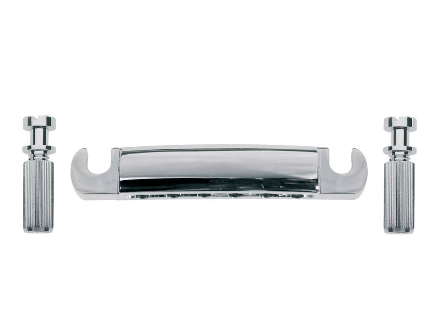 Tailpiece guitar, LP-model, with studs and anchors, chrome