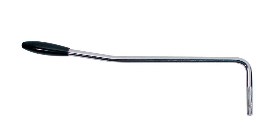 Tremolo arm, 5mm thread, 5mm arm diameter, black cap, chrome