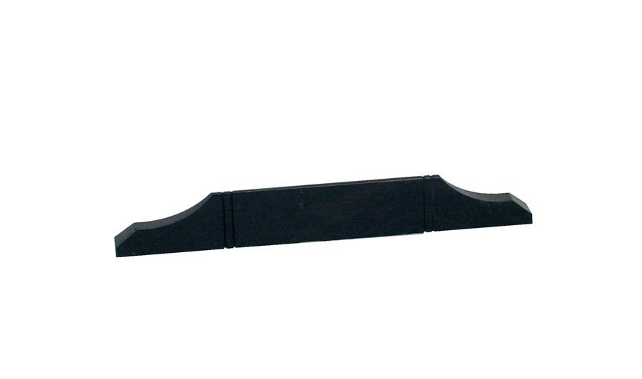 Bridge for mandolin, no saddle, for flat top, ebony