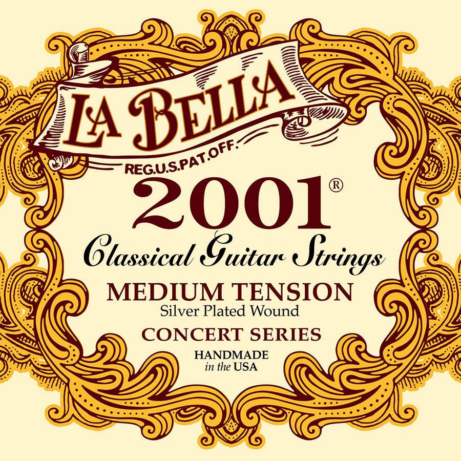 professional, clear nylon trebles & silverplated basses