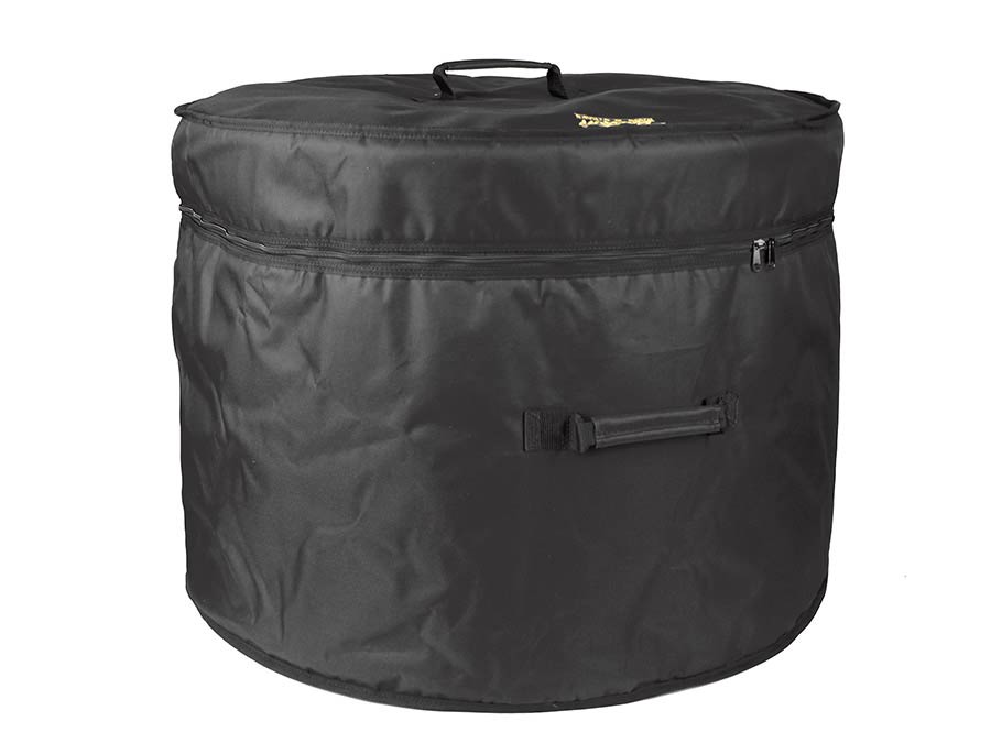 Bass drum gig bag, black cordura, 10 mm.padded, 22