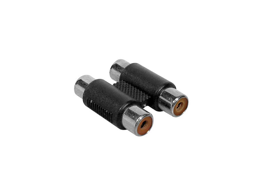 Adaptor, 2x RCA female, 2x RCA female