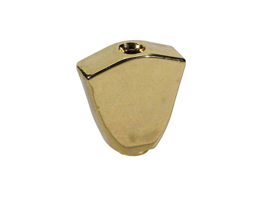 Machine head pegs, metal, bolt-on model, 19x20mm, 6-pack, gold