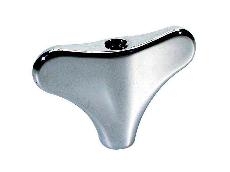 Machine head pegs, metal, bolt-on model, 34x23mm, 4-pack, chrome