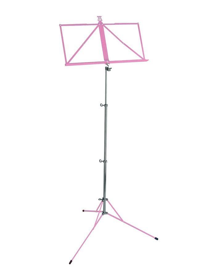 Music stand, foldable, pink powder coating