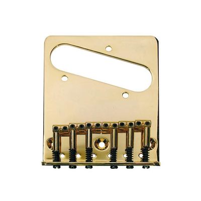 Teaser, grooved saddles, flat plate, gold, 80,5mm x 98,3mm