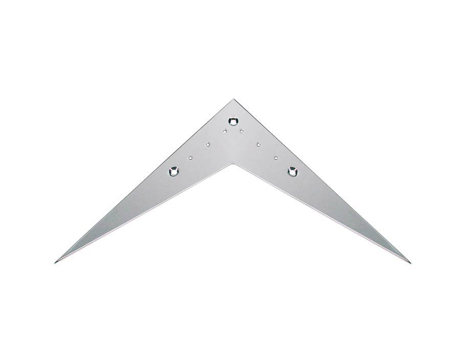 Tailpiece for electric guitar, V- model, chrome