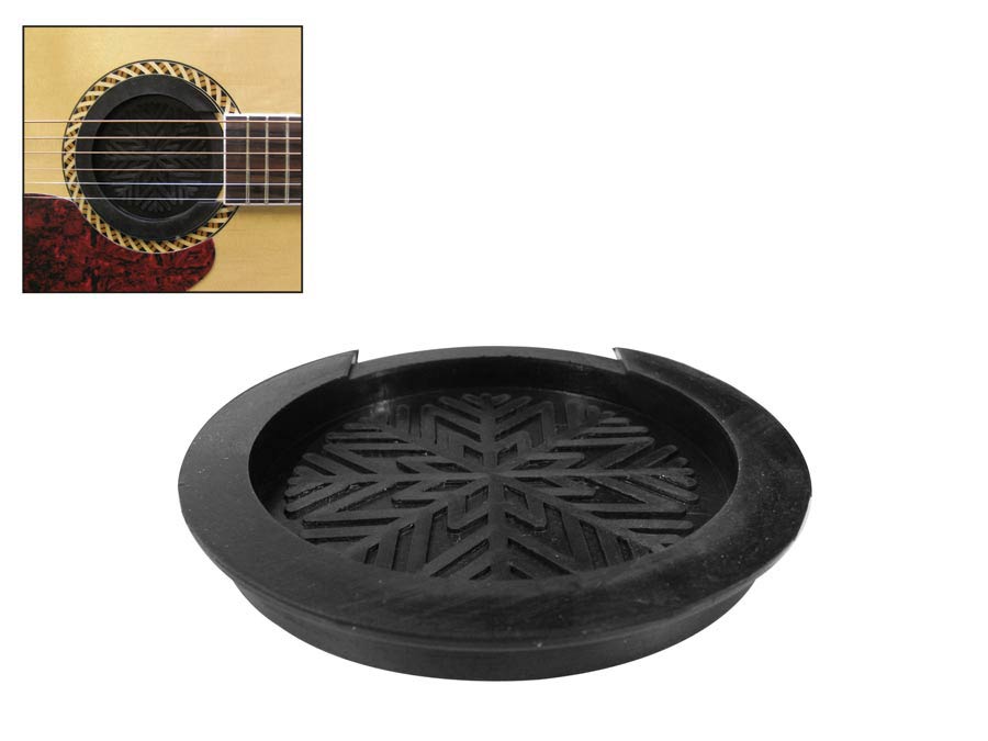 Acoustic guitar mute, soundhole mount, 10cm soundhole diameter (standard size)