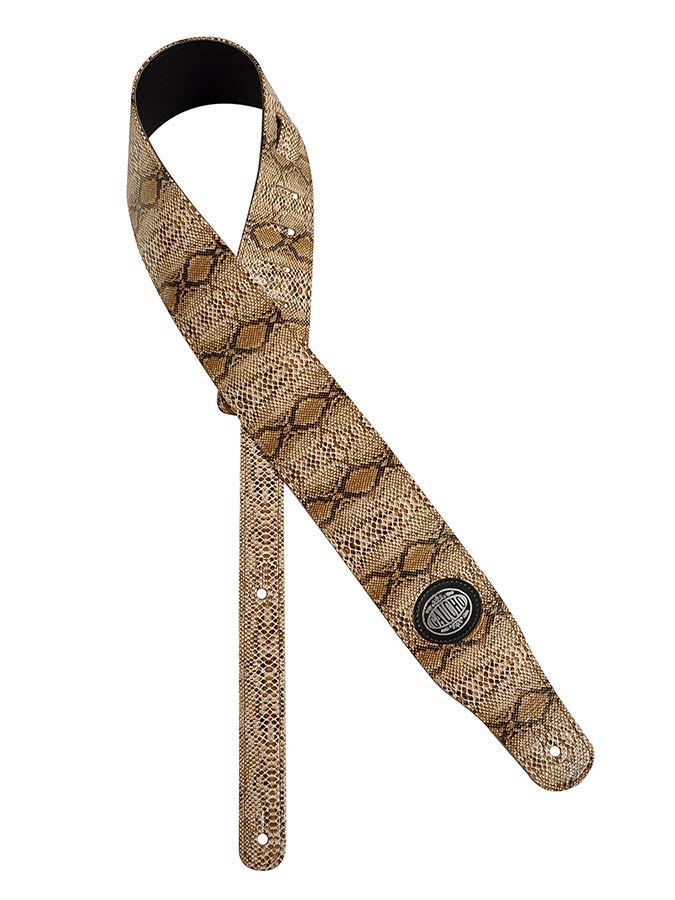 Cobra Series Guitar strap, brown snakeskin