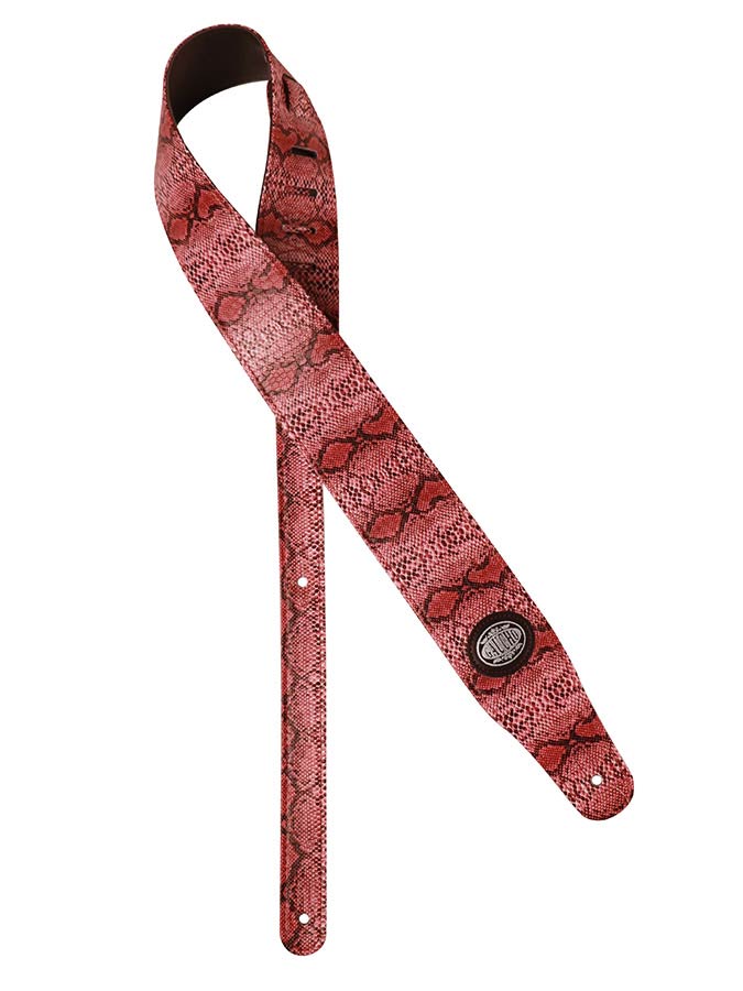 Cobra Series Guitar strap, pink snakeskin