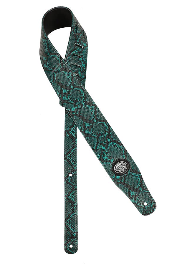 Cobra Series Guitar strap, green snakeskin