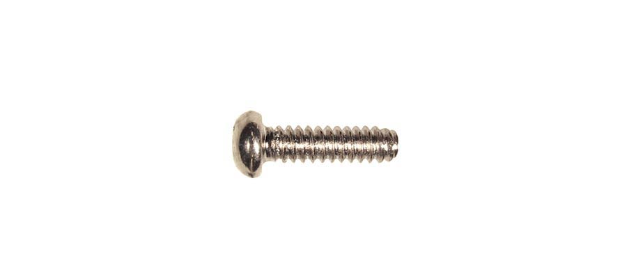 Switch bolt, 3,4x12mm, 12pcs, dome head, 6-32 thread for USA lever switches, nickel