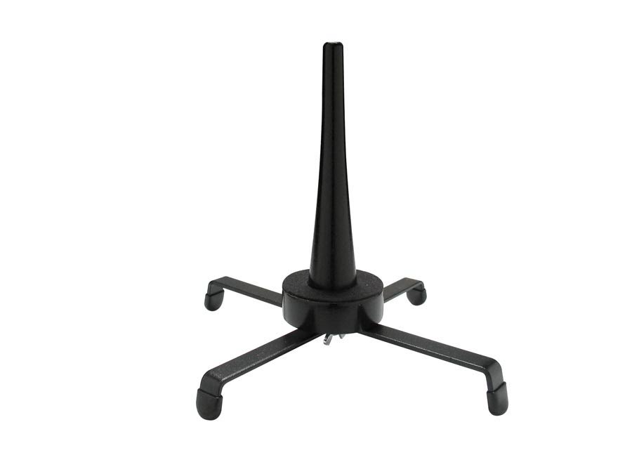 Oboe stand, black, cone with base