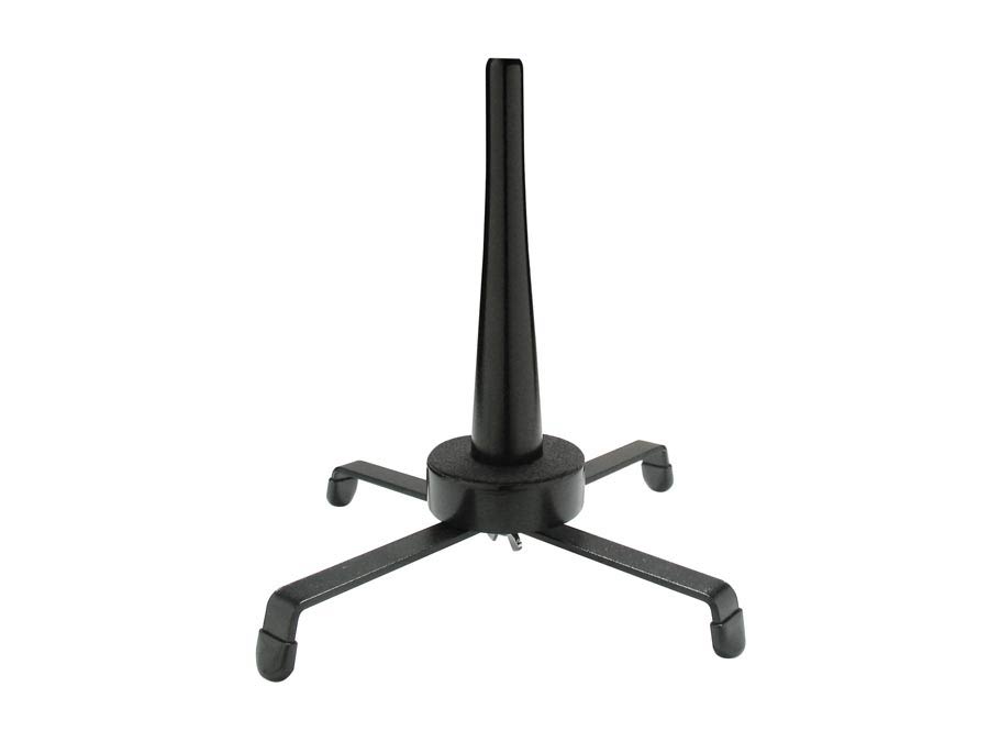 English horn stand, black, cone with base