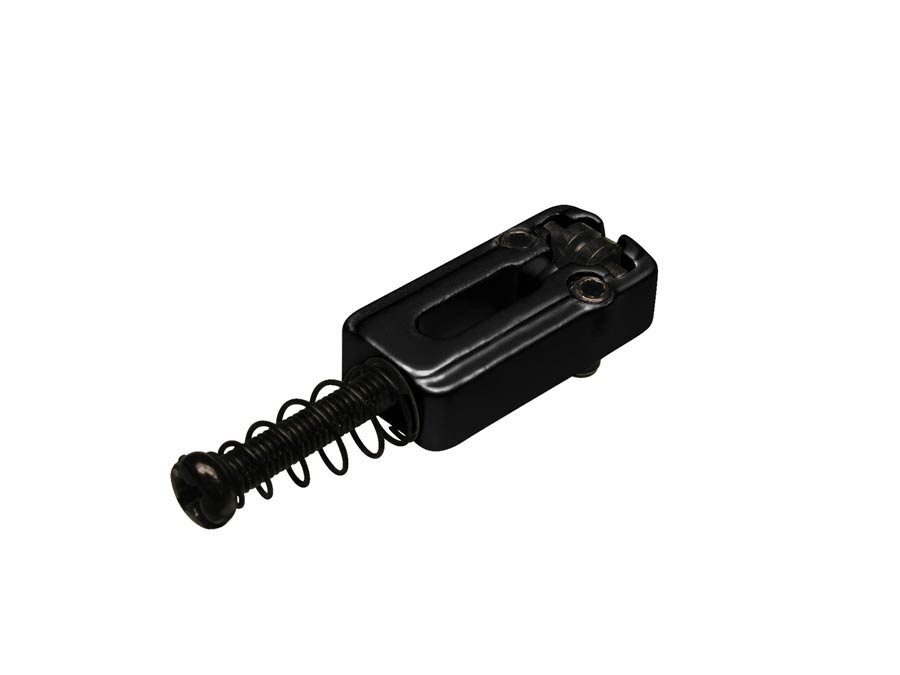 Bridge saddles, metal, Stallion roller, p=10,8, with spring and screw, 6-pack, black