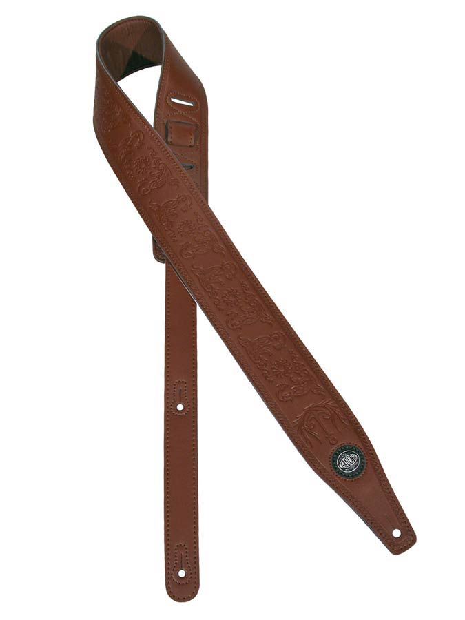 Buffalo I Series Guitar strap, top quality leather, brown