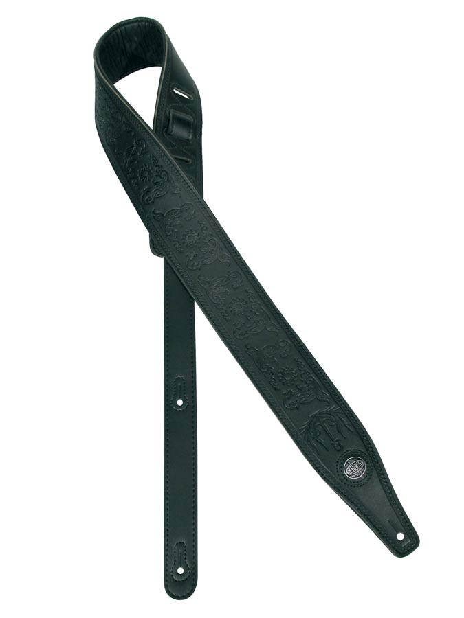 Buffalo I Series Guitar strap, top quality leather, black