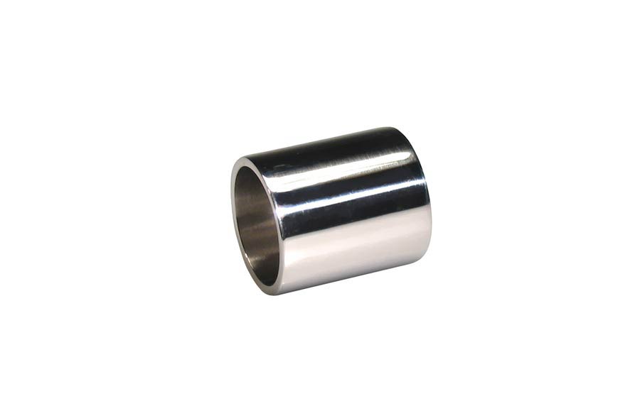 Metal slide, chrome, 21x25x28 mm.