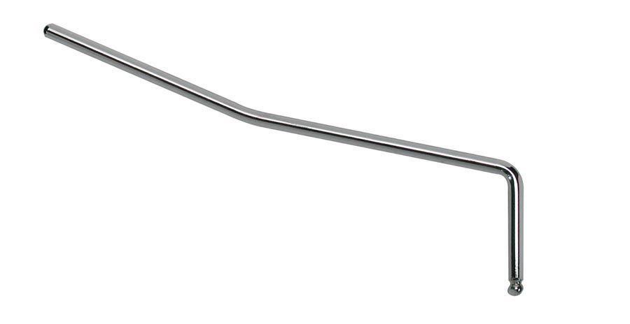 Tremolo arm, no thread, 5mm arm diameter, fits T-350 and REG-130 tremolo, chrome