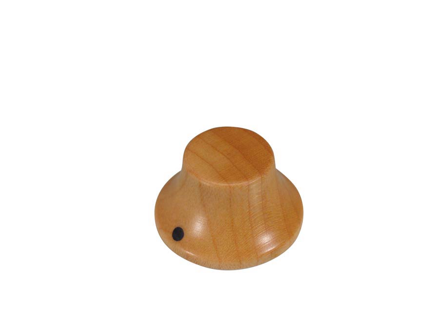 Bell knob, wood, Stallion, with pointer, 25x14mm, maple