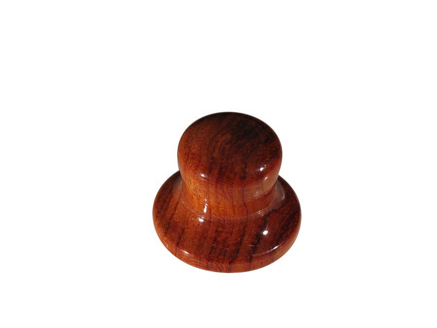 Bell knob, wood, hat model, 25x19mm, bubingga